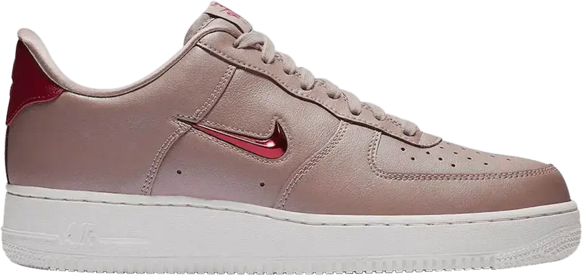  Nike Air Force 1 Low Jewel Taupe Red Crush