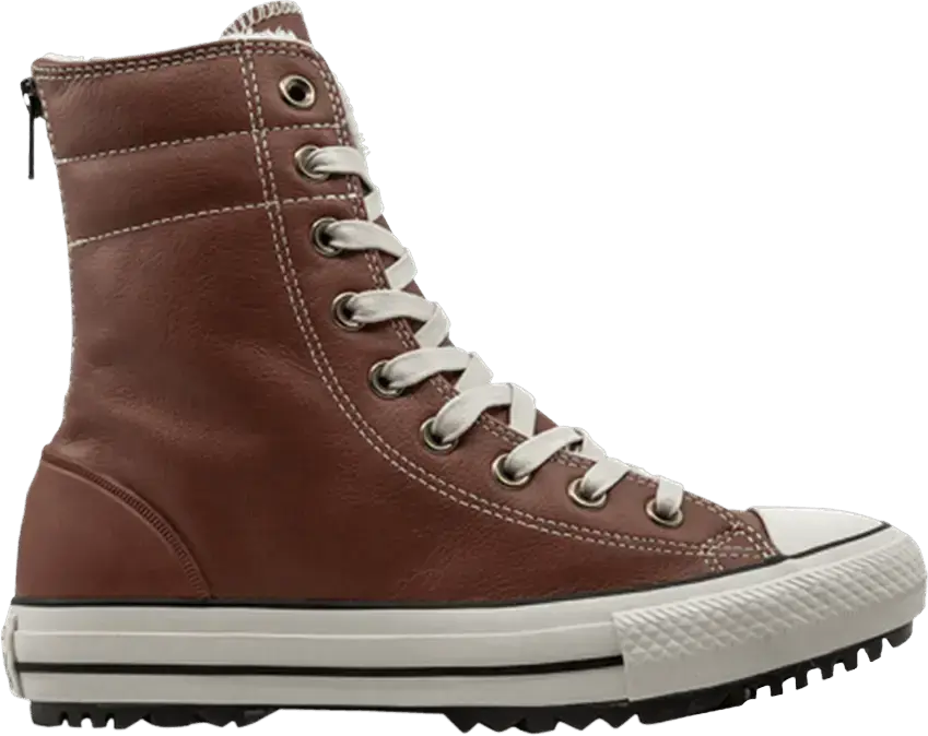  Converse Chuck Taylor All Star High Rise Leather Fur Boot &#039;Antique Sepia&#039;