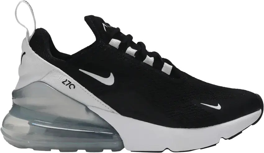  Nike Air Max 270 Black White Pure Platinum (Women&#039;s)