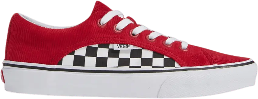 Vans Lampin &#039;Checkerboard Corduroy - Scooter Red&#039;