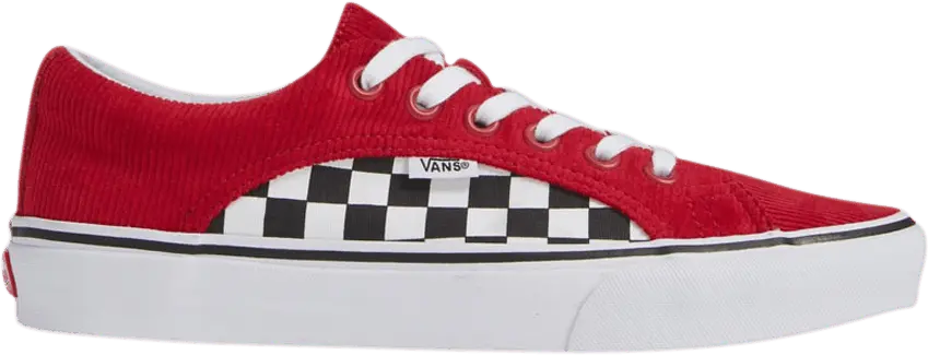  Vans Lampin &#039;Checkerboard Corduroy - Scooter Red&#039;