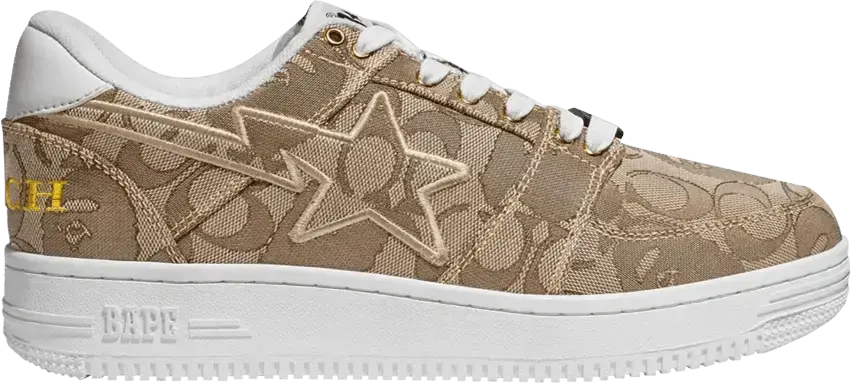  A Bathing Ape Bape Sta Low Coach Beige