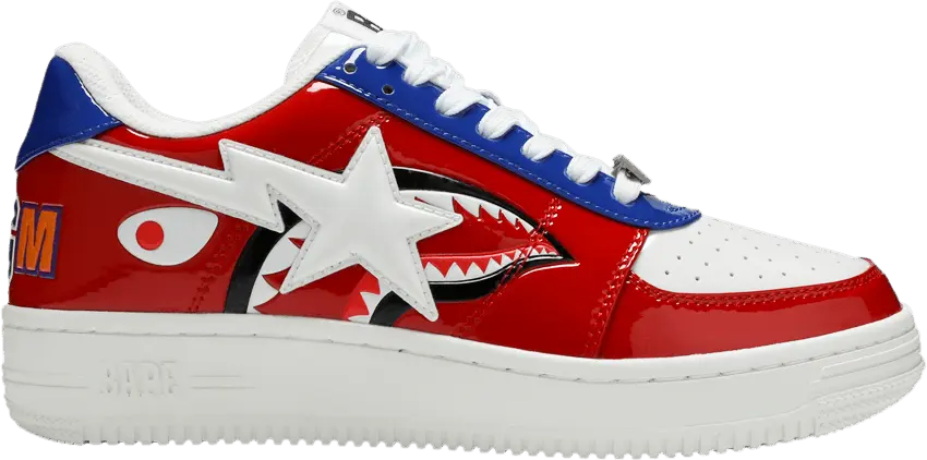  A Bathing Ape Bape Sta Low M2 20th Anniversary Patent Red