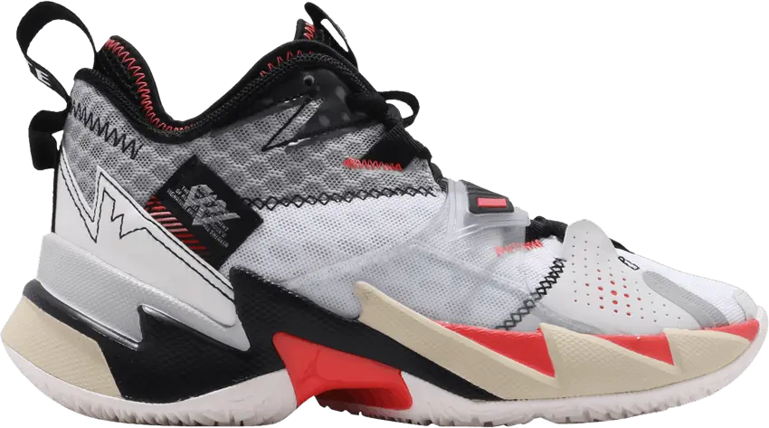  Jordan Why Not Zer0.3 White Bright Crimson Black (GS)