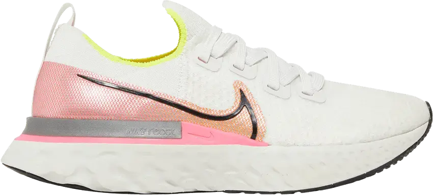  Nike React Infinity Run Platinum Pink Orange (Women&#039;s)