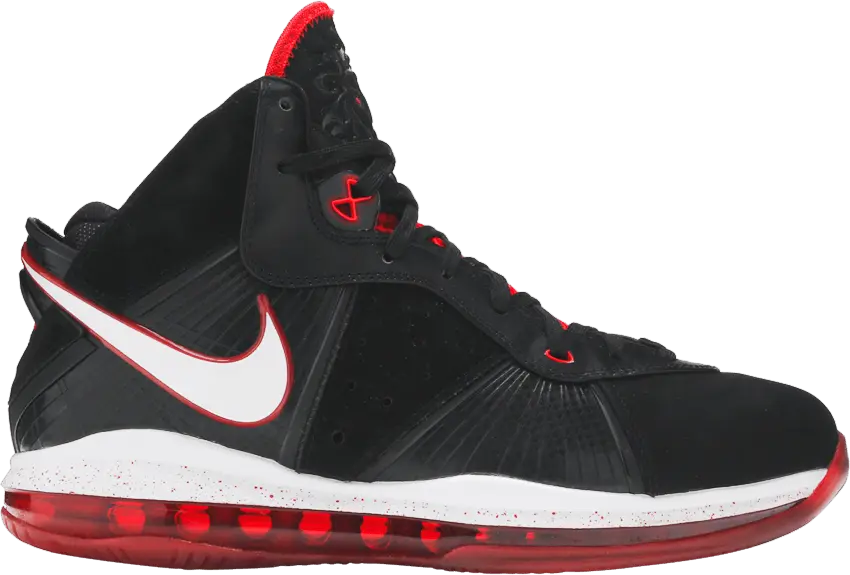  Nike LeBron 8 Black/White/Red