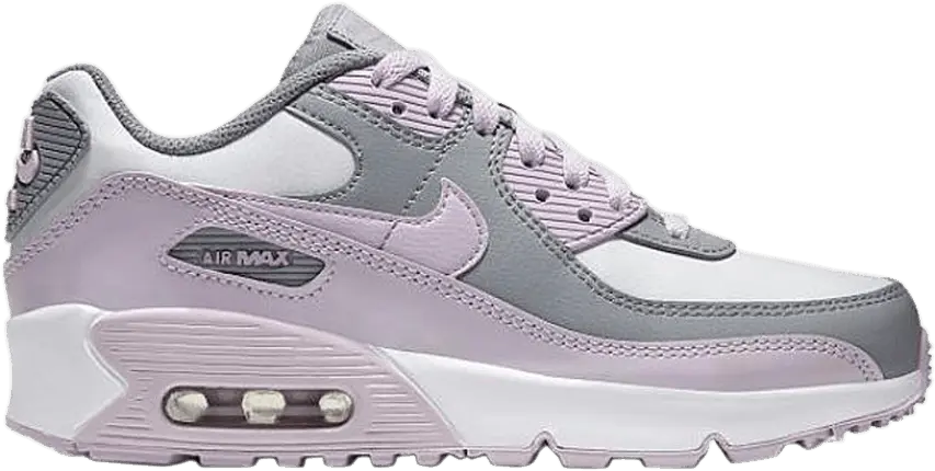  Nike Air Max 90 Leather Particle Grey Iced Lilac (GS)