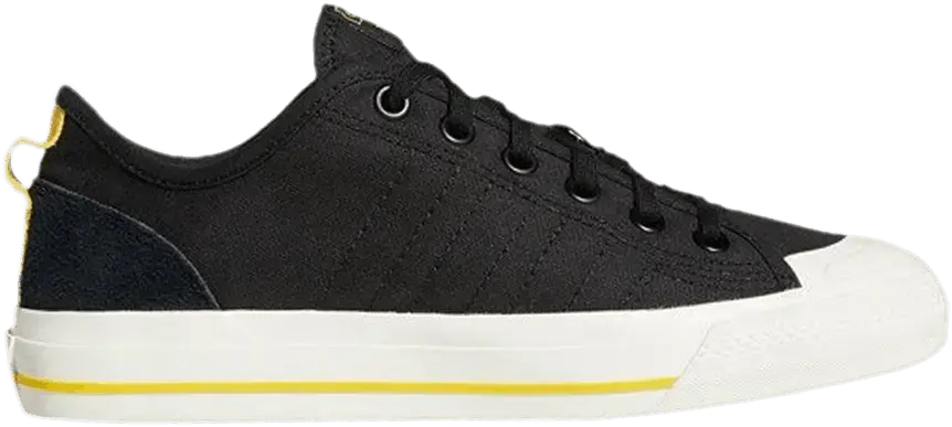  Adidas Nizza RF &#039;Core Black Yellow&#039;