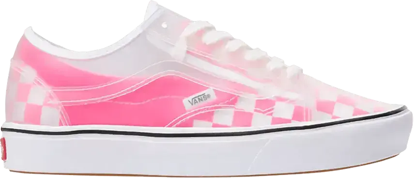  Vans ComfyCush Slip-Skool Checkerboard Knockout Pink