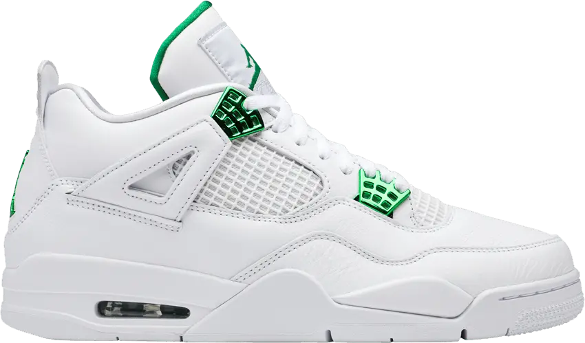  Jordan 4 Retro Metallic Green