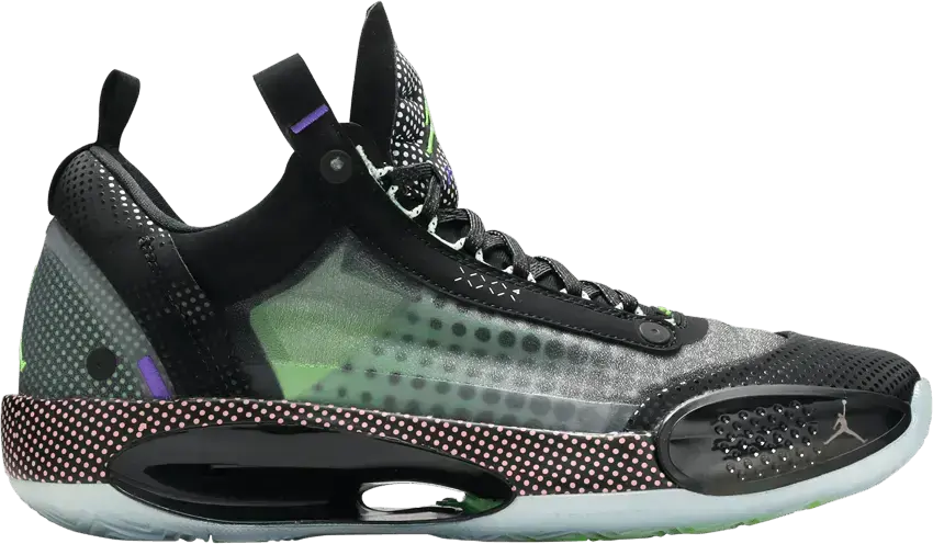  Jordan XXXIV Low Black Vapor Green Bleached Coral