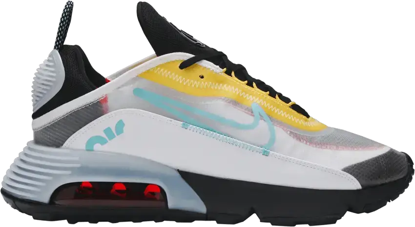  Nike Air Max 2090 White Speed Yellow Bleached Aqua