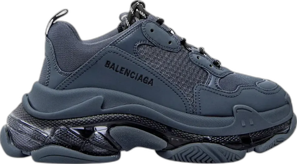  Balenciaga Triple S Clear Sole Deep Blue