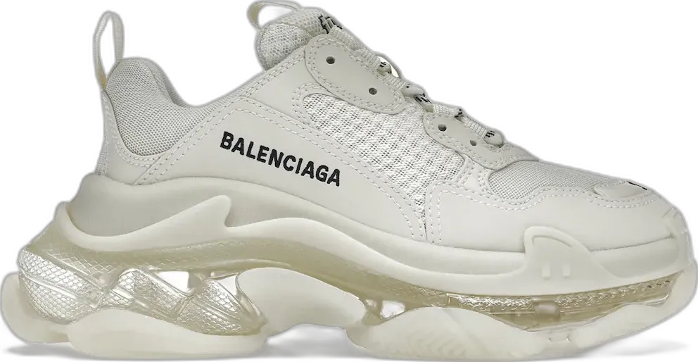  Balenciaga Triple S Clear Sole Light Beige (Women&#039;s)