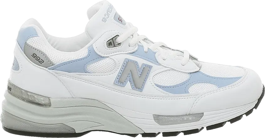  New Balance Wmns 992 Made in USA 2E Wide &#039;White Sky Blue&#039;