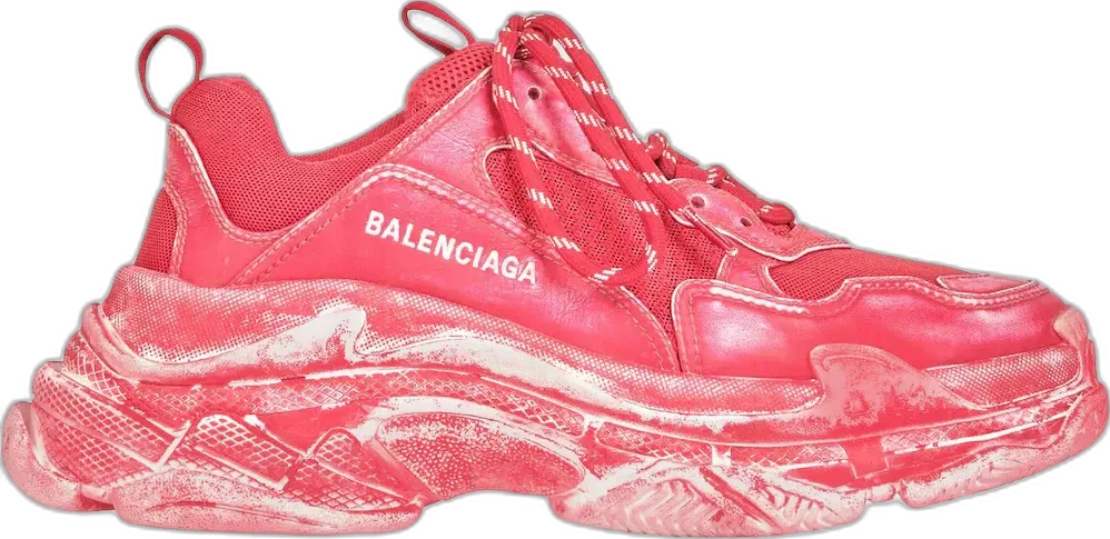  Balenciaga Triple S Faded Red