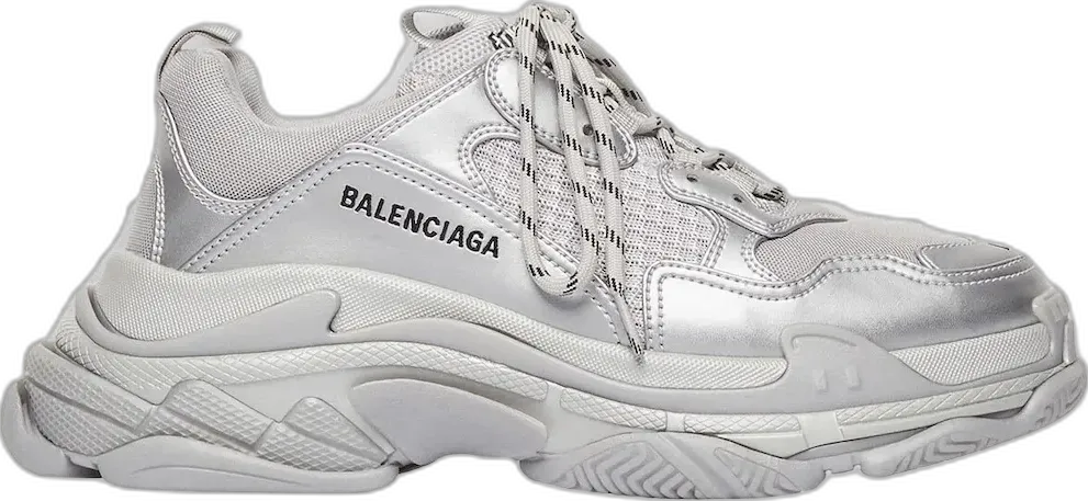  Balenciaga Triple S Silver