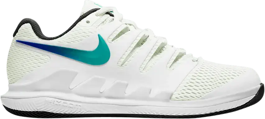  Nike Court Air Zoom Vapor X White Black Electro Green (Women&#039;s)