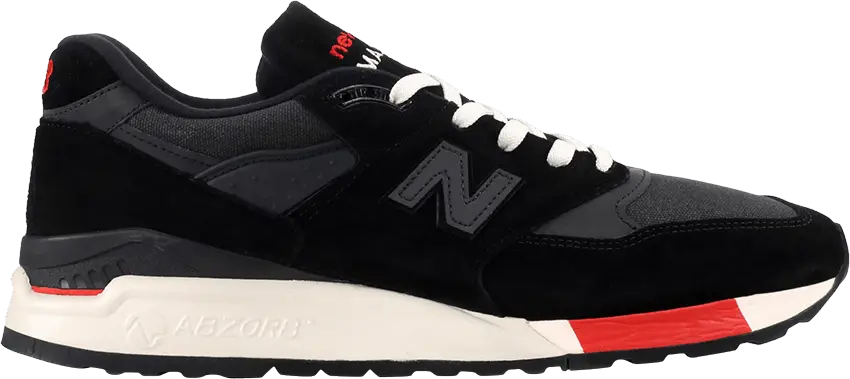  New Balance 998 Made in USA &#039;Black Red&#039;