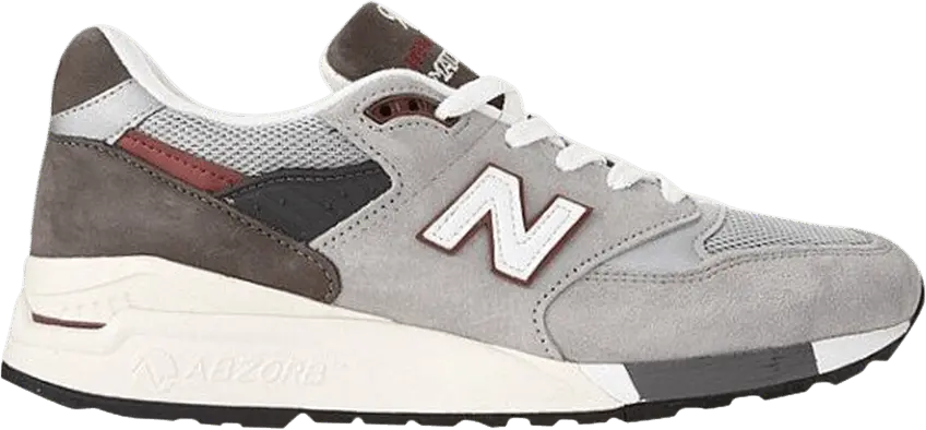  New Balance 998 Made in USA &#039;Grey Burgundy&#039;