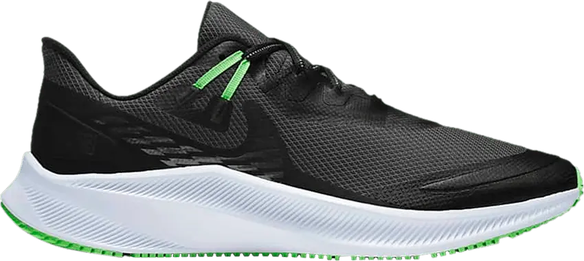  Nike Quest 3 Shield &#039;Black Poison Green&#039;