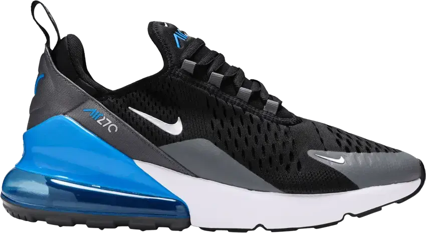  Nike Air Max 270 GS &#039;Black Light Photo Blue&#039;