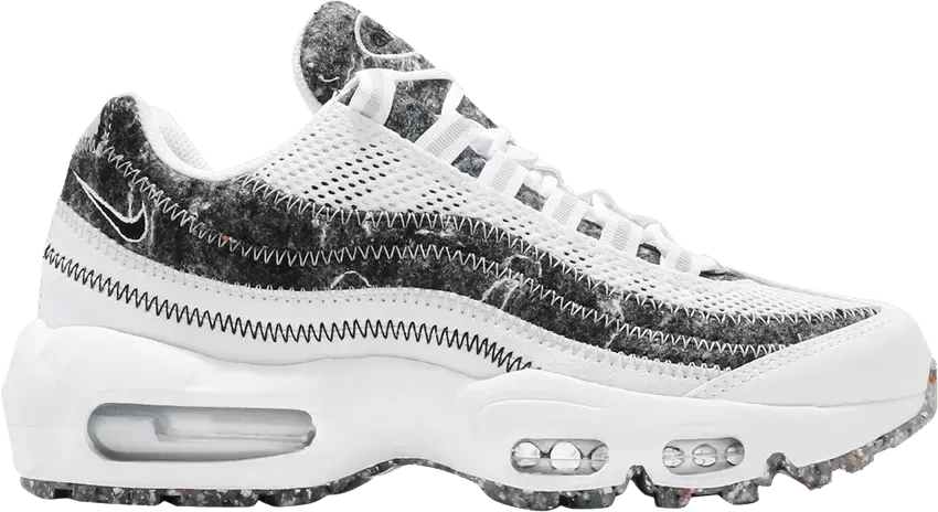  Nike Wmns Air Max 95 Crater SE &#039;White Black&#039;