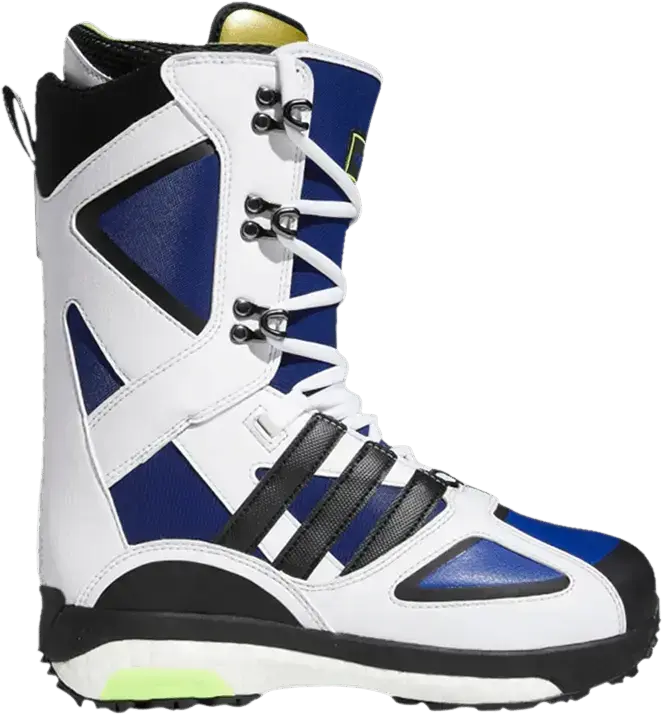  Adidas adidas Snowboarding Tactical Lexicon ADV Snowboard Boot White Blue Signal Green