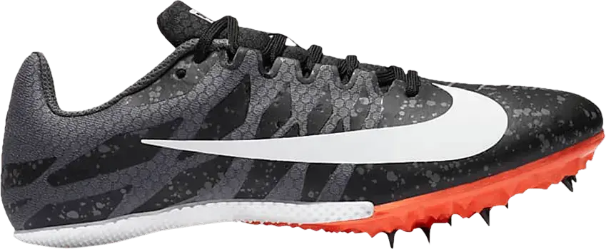  Nike Wmns Zoom Rival S 9 &#039;Paint Splatter - Black Iron Grey&#039;