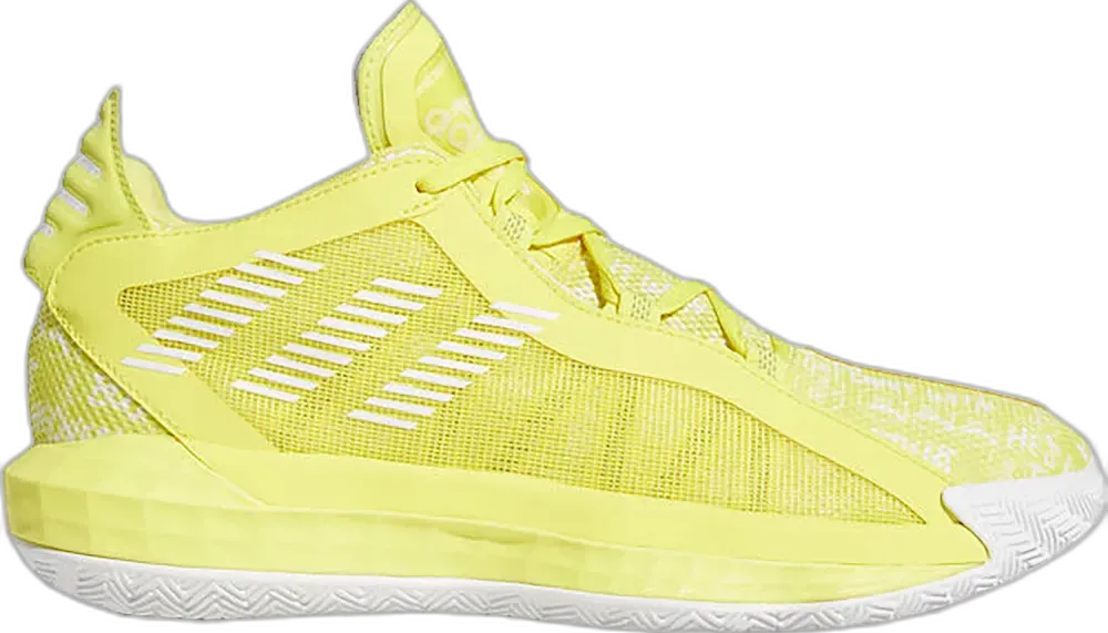  Adidas adidas Dame 6 Shock Yellow White