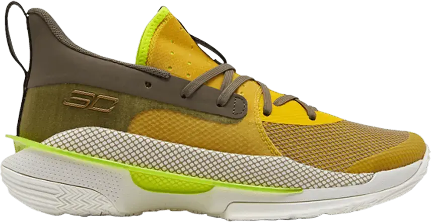  Under Armour Curry 7 Zeppelin Yellow