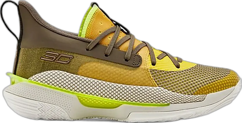  Under Armour Curry 7 Zeppelin Yellow (GS)