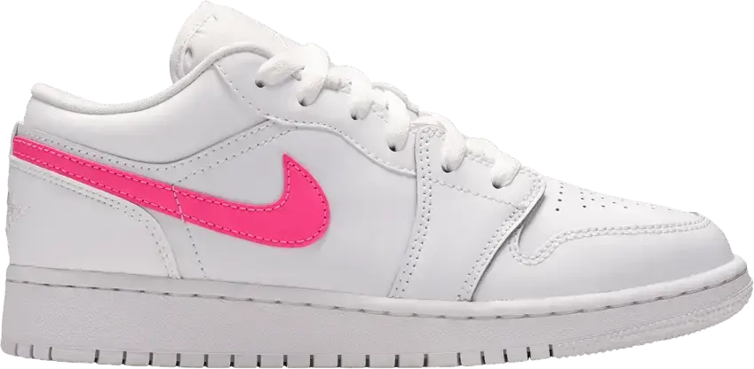  Jordan 1 Low White Neon (GS)