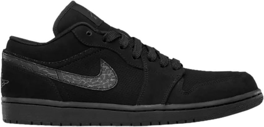  Air Jordan 1 Phat Low &#039;Elephant Print - Black&#039;