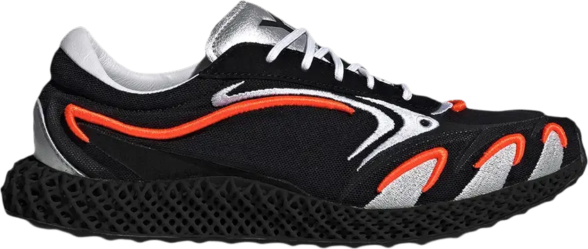  Adidas adidas Y-3 Runner 4D Black Orange