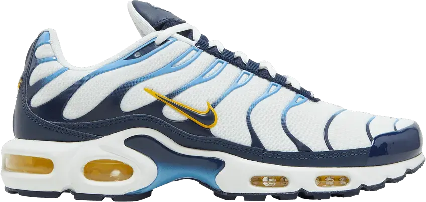  Nike Air Max Plus White Navy Gold