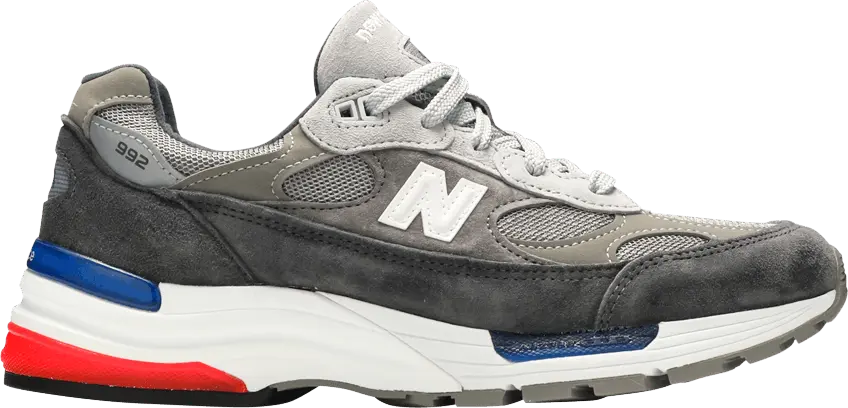  New Balance 992 Grey Blue Red