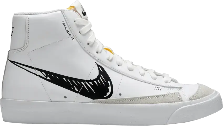  Nike Blazer Mid 77 Sketch White Black