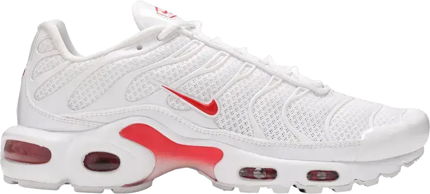  Nike Air Max Plus White Red (Women&#039;s)
