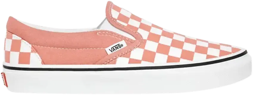  Vans Classic Slip-On &#039;Rose Dawn Checkerboard&#039;