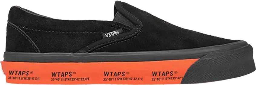  Vans Slip-On WTAPS Black Orange