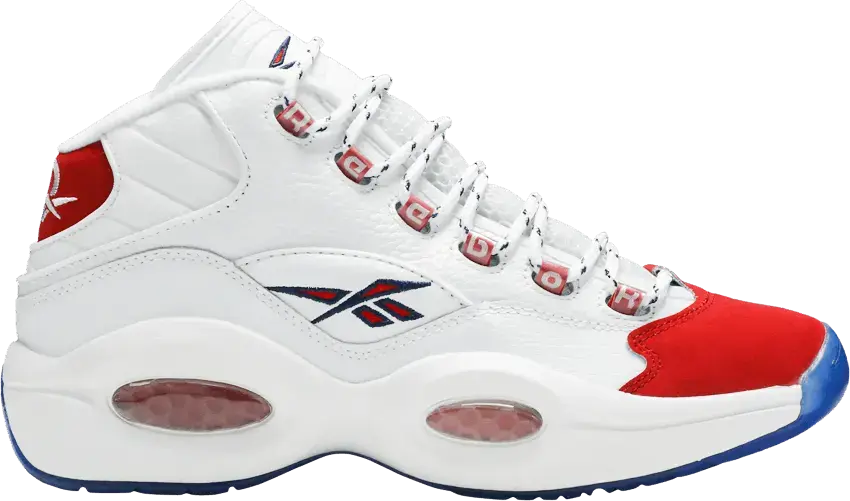  Reebok Question Mid Red Toe 25th Anniversary