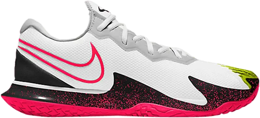  Nike Court Air Zoom Vapor Cage 4 Wide &#039;Hot Lime Solar Red&#039;