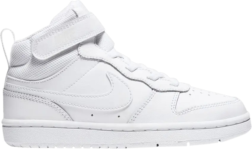  Nike Court Borough Mid 2 Triple White (PS)