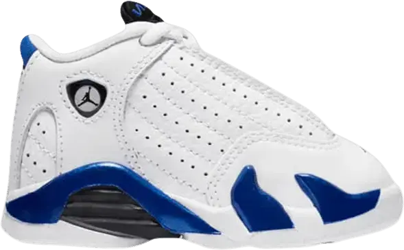  Jordan 14 Retro White Hyper Royal (TD)