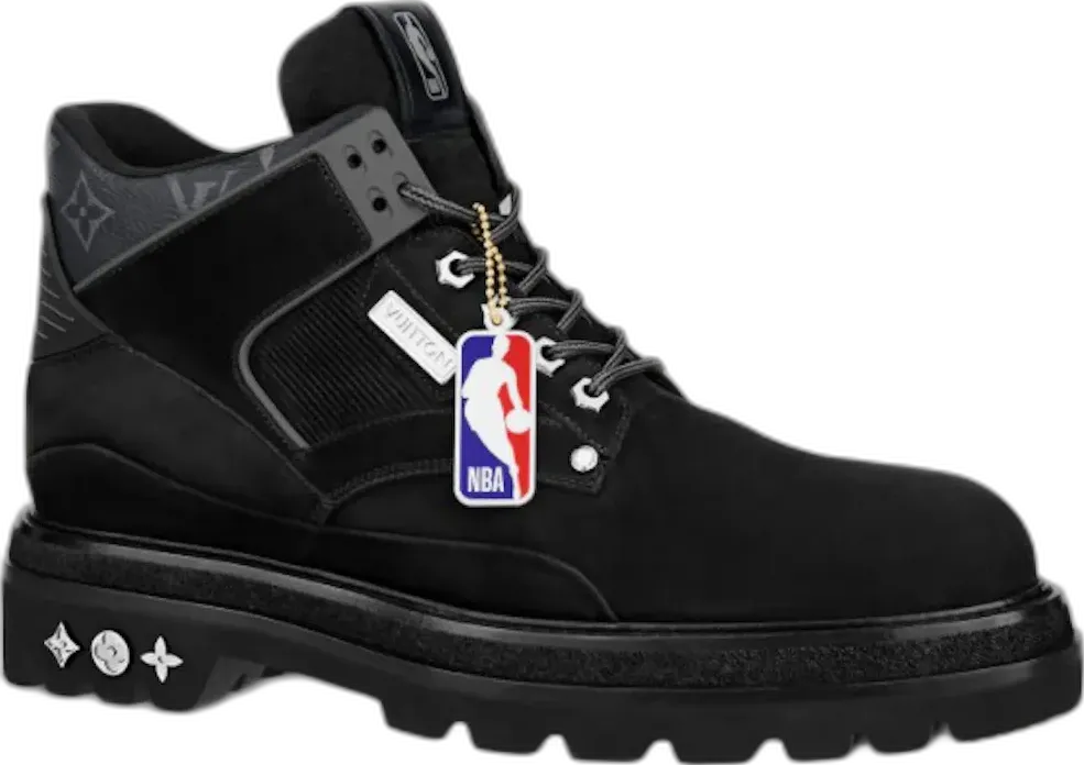  Louis Vuitton x NBA Oberkampf Ankle Boot Black