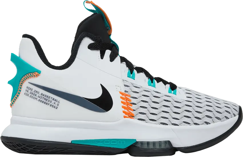  Nike LeBron Witness 5 &#039;White Clear Jade&#039;