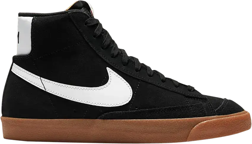  Nike Blazer Mid 77 Black White Gum (Women&#039;s)