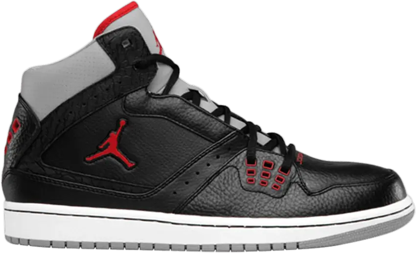  Jordan 1 Flight Black Red Cement