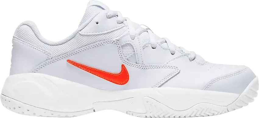  Nike Court Lite 2 Football Grey Bright Crimson (Women&#039;s)